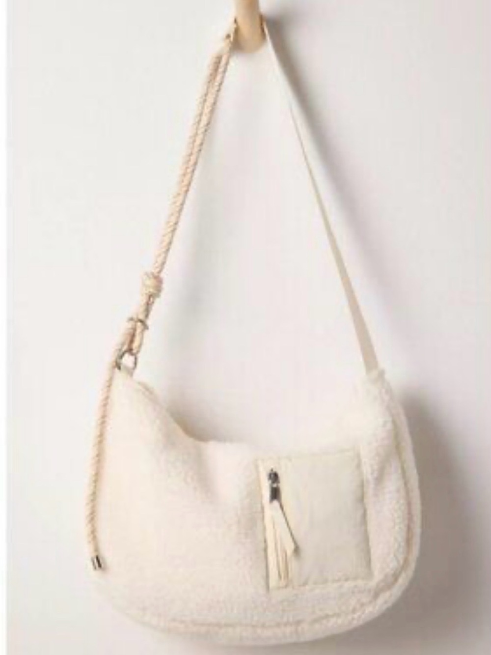 NWT Free People Slopes Sherpa Sling Bag